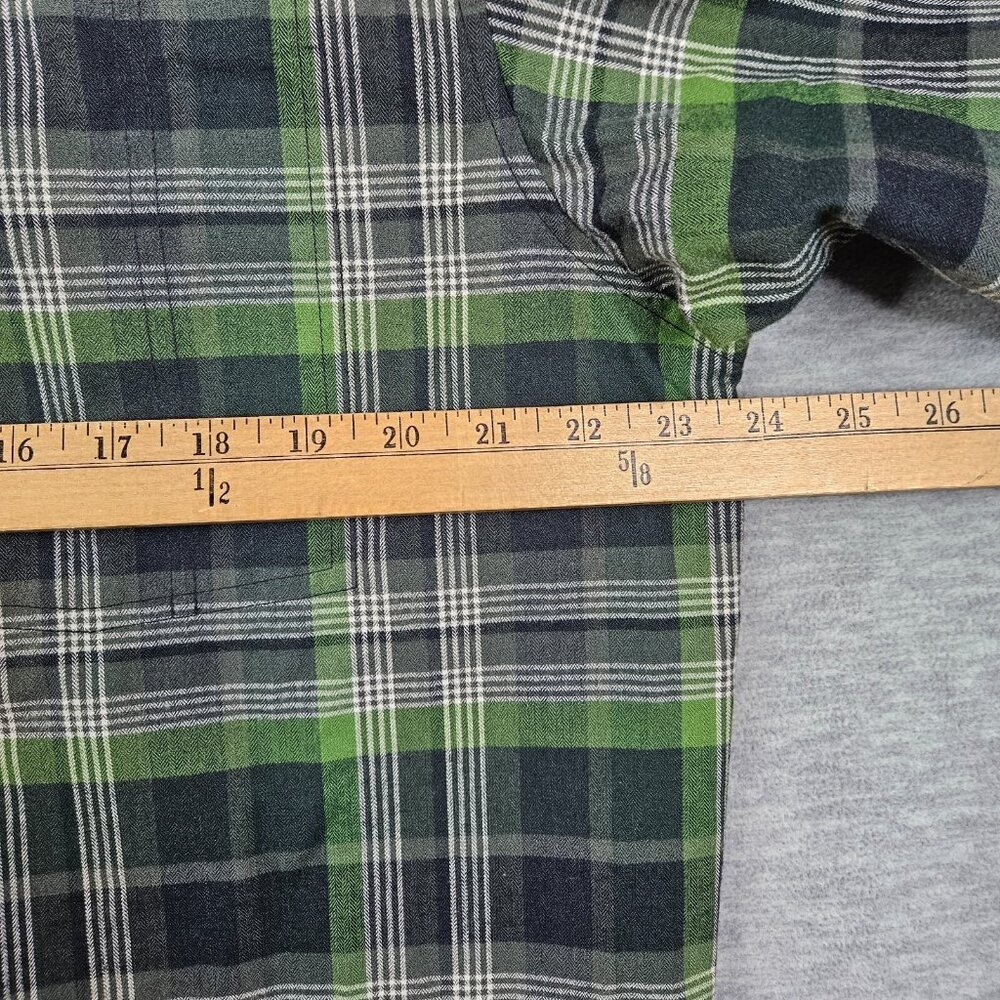Columbia Button Up Flannel Plaid Long Sleeve Cotton Men's Shirt Size L - Picture 6 of 8